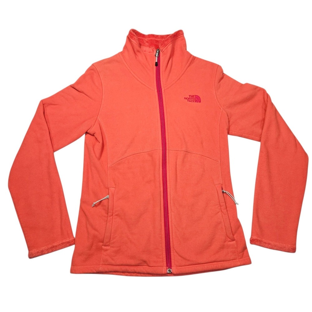 The North Face Osito Full Zip Fleece Jacket Coral Orange Sz S/P - Picture 1 of 11